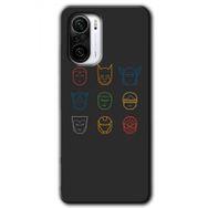 Poco F3 Avengers Minimalism Baskılı Uyumlu Silikon Kılıf