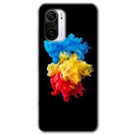 Poco F3 Black 1 Baskılı Uyumlu Silikon Kılıf