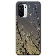 Poco F3 Branches Flowers Baskılı Uyumlu Silikon Kılıf