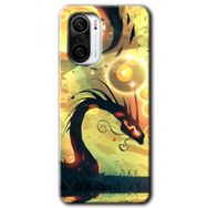 Poco F3 Digital Dragon Baskılı Uyumlu Silikon Kılıf