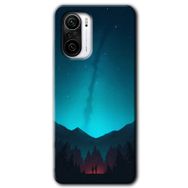 Poco F3 Night Fores Mount Baskılı Uyumlu Silikon Kılıf