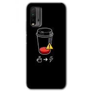 Poco M3 Coffee Battery Baskılı Uyumlu Silikon Kılıf
