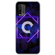 Poco M3 Dark Neon Yaprak Ö Harfi Baskılı Uyumlu Silikon Kılıf