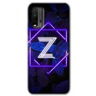 Poco M3 Dark Neon Yaprak Z Harfi Baskılı Uyumlu Silikon Kılıf