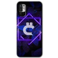 Poco M3 Pro Dark Neon Yaprak Ö Harfi Baskılı Uyumlu Silikon Kılıf