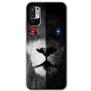 Poco M3 Pro Fire and Ice Lion Baskılı Uyumlu Silikon Kılıf