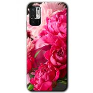 Poco M3 Pro Kırmızı Beyaz Gül Baskılı Uyumlu Silikon Kılıf