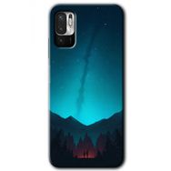 Poco M3 Pro Night Fores Mount Baskılı Uyumlu Silikon Kılıf