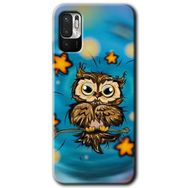 Poco M3 Pro Owl Bird Stars Baskılı Uyumlu Silikon Kılıf