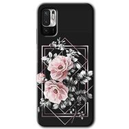 Poco M3 Pro Retro Çiçek 1 Baskılı Uyumlu Silikon Kılıf