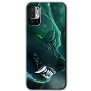 Poco M3 Pro Yeşil Kurt Baskılı Uyumlu Silikon Kılıf