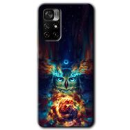 Poco M4 Pro 5G Ballı Baykuş Baskılı Uyumlu Silikon Kılıf