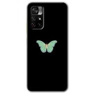 Poco M4 Pro 5G Butterfly Tree Baskılı Uyumlu Silikon Kılıf