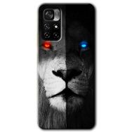 Poco M4 Pro 5G Fire and Ice Lion Baskılı Uyumlu Silikon Kılıf
