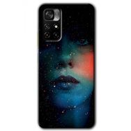 Poco M4 Pro 5G Karanlık Kadın Baskılı Uyumlu Silikon Kılıf