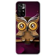 Poco M4 Pro 5G Owl Bird Branch Baskılı Uyumlu Silikon Kılıf