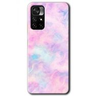 Poco M4 Pro 5G Pembe Duman Baskılı Uyumlu Silikon Kılıf