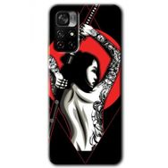 Poco M4 Pro 5G Samurai Girl Baskılı Uyumlu Silikon Kılıf