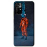 Poco M4 Pro 5G Smoke Astronot Baskılı Uyumlu Silikon Kılıf