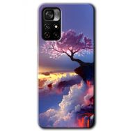 Poco M4 Pro 5G Wash Red Wall Baskılı Uyumlu Silikon Kılıf