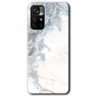 Poco M4 Pro 5G White Marble Baskılı Uyumlu Silikon Kılıf