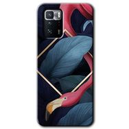Poco X3 GT Flamingo Yaprak Baskılı Uyumlu Silikon Kılıf