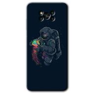 Poco X3 NFC Astronot Kıyafeti Baskılı Uyumlu Silikon Kılıf