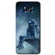 Poco X3 NFC Astronot Yalnızlığı Baskılı Uyumlu Silikon Kılıf