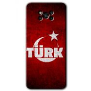 Poco X3 NFC Ayyıldız Türk Baskılı Uyumlu Silikon Kılıf
