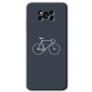 Poco X3 NFC Bike Baskılı Uyumlu Silikon Kılıf