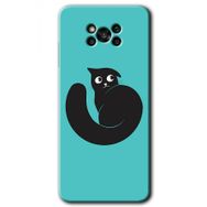 Poco X3 NFC Cat Vector Baskılı Uyumlu Silikon Kılıf