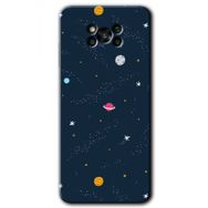 Poco X3 NFC Çizim Gezegen Baskılı Uyumlu Silikon Kılıf