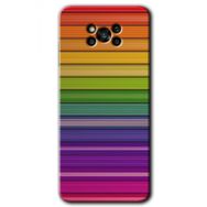 Poco X3 NFC Colorful Lines Baskılı Uyumlu Silikon Kılıf
