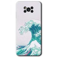 Poco X3 NFC Dalga Baskılı Uyumlu Silikon Kılıf