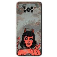 Poco X3 NFC Devil Girl Baskılı Uyumlu Silikon Kılıf