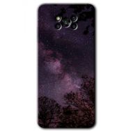 Poco X3 NFC Gece Galaksi Baskılı Uyumlu Silikon Kılıf