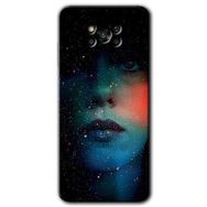 Poco X3 NFC Karanlık Kadın Baskılı Uyumlu Silikon Kılıf