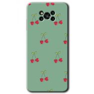 Poco X3 NFC Kiraz Berry Baskılı Uyumlu Silikon Kılıf