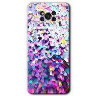 Poco X3 NFC Mosaic Fragments Colorfull Baskılı Uyumlu Silikon Kılıf