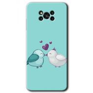 Poco X3 NFC Mutlu Kuşlar Baskılı Uyumlu Silikon Kılıf