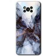 Poco X3 NFC Otantik Mermer Baskılı Uyumlu Silikon Kılıf