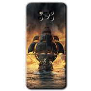 Poco X3 NFC Siyah İnci Baskılı Uyumlu Silikon Kılıf