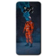 Poco X3 NFC Smoke Astronot Baskılı Uyumlu Silikon Kılıf