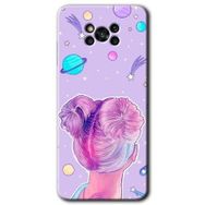Poco X3 NFC Uzaylı Kız Baskılı Uyumlu Silikon Kılıf