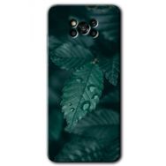 Poco X3 NFC Yağmurlu Yaprak Baskılı Uyumlu Silikon Kılıf