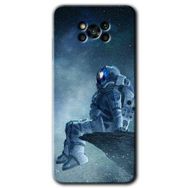 Poco X3 Pro Astronot Yalnızlığı Baskılı Uyumlu Silikon Kılıf