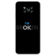 Poco X3 Pro Im Broken Baskılı Uyumlu Silikon Kılıf