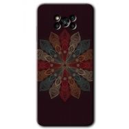 Poco X3 Pro Mandala Flower Wal Baskılı Uyumlu Silikon Kılıf