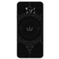 Poco X3 Pro Siyah Mandala 1 Baskılı Uyumlu Silikon Kılıf