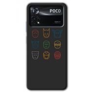 Poco X4 Pro Avengers Minimalism Baskılı Uyumlu Silikon Kılıf